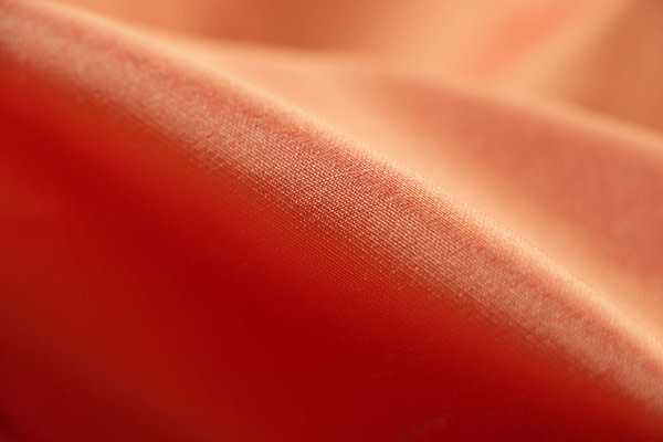 Apricot orange pure silk shantung satin fabric | new tess