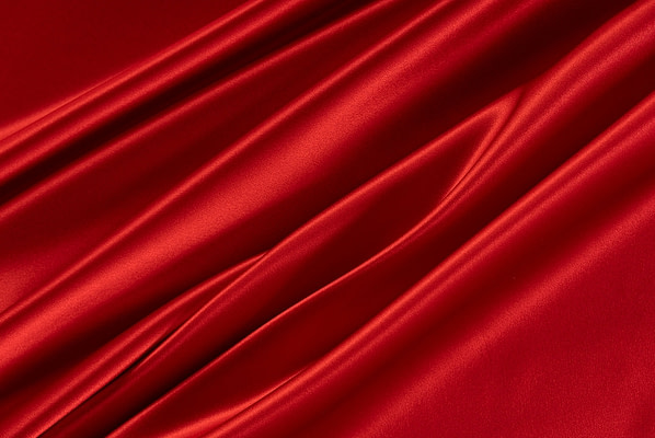 Fine red silk crepe back satin fabric for haute couture | new tess
