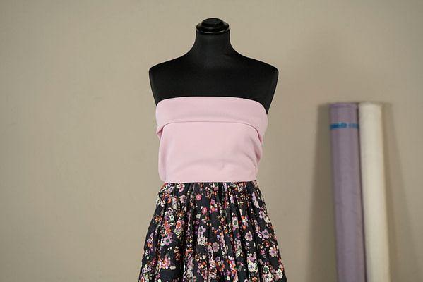 Pink silk crepe de chine fabric for apparel and fashion | new tess