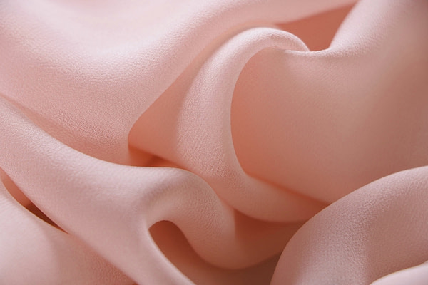 Quartz pink silk georgette fabric for dressmaking and high fashion | new tess