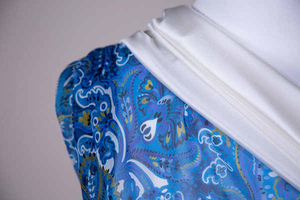 Tessuto Georgette Cachemire ST000564 per Abbigliamento