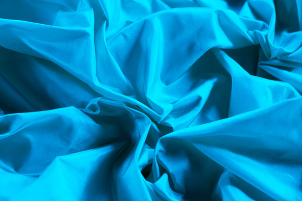 Tissu Couture Taffetas Bleu turquoise en Soie