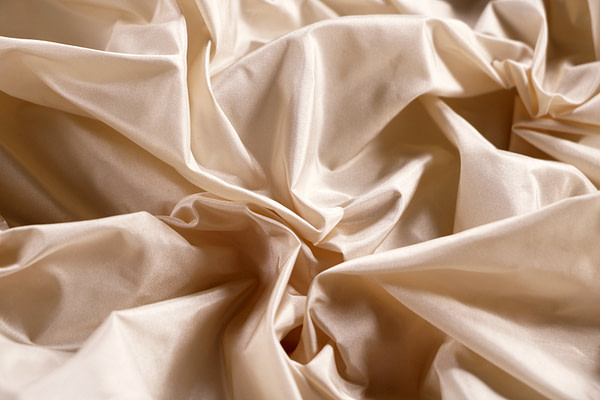 Sand Beige Silk Taffeta Apparel Fabric