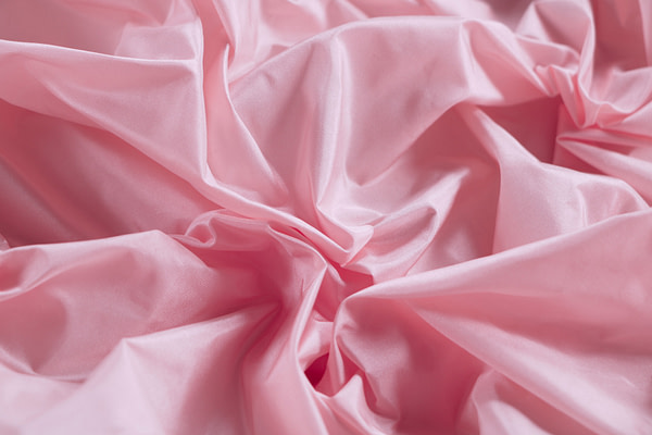 Tissu Couture Taffetas Rose dragée en Soie