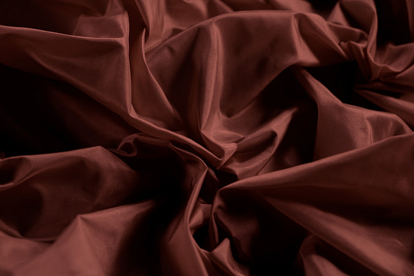 Burnt Brown Silk Taffeta Apparel Fabric