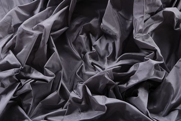 Tissu Couture Taffetas Gris acier en Soie