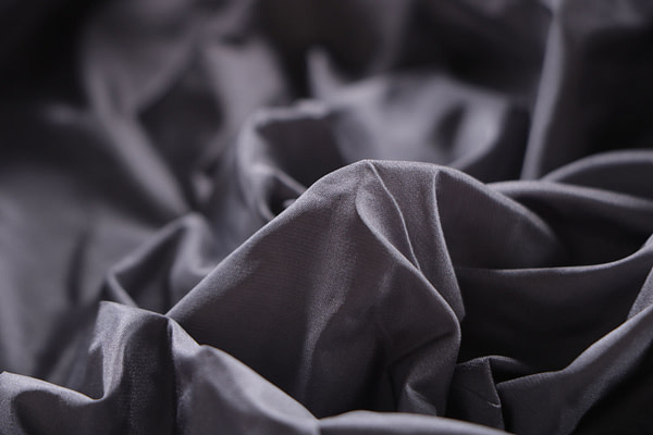 Steel gray taffeta fabric in pure silk | new tess