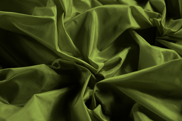 Moss Green Silk Taffeta Apparel Fabric