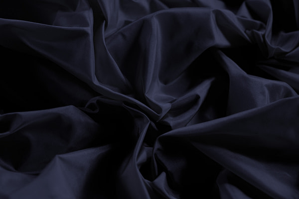 Tissu Couture Taffetas Bleu navy en Soie