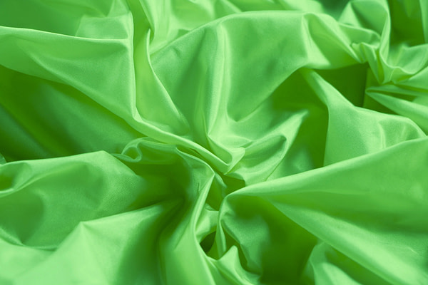 Tissu Couture Taffetas Vert citron en Soie