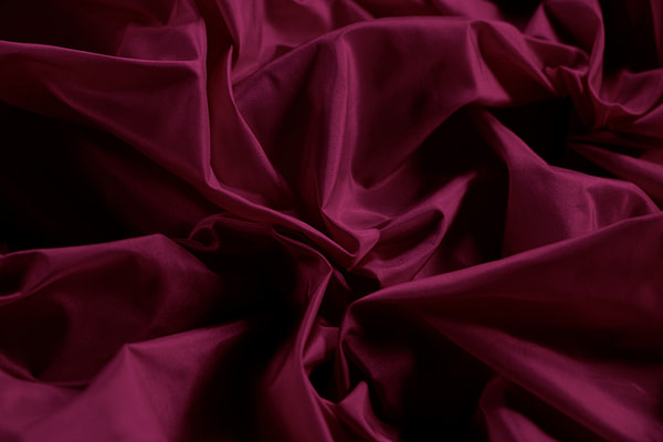 Tissu Couture Taffetas Rouge bourgogne en Soie