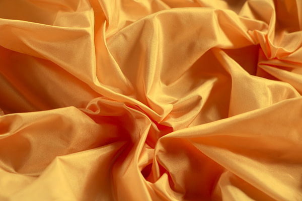 Arancio Yellow Silk Taffeta Apparel Fabric