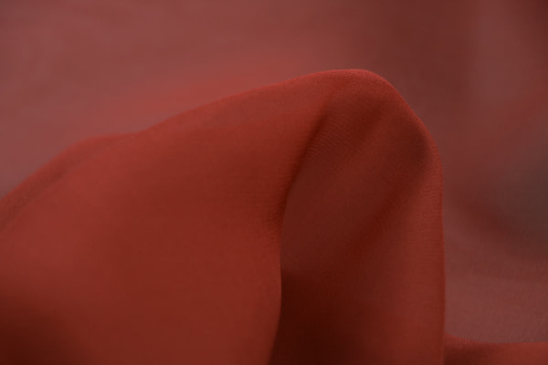 Amaranth Red Silk Chiffon Apparel Fabric