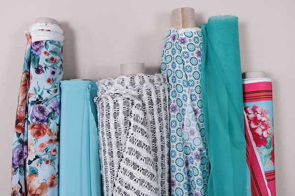 Turquoise and light blue fabrics for apparel and fashion | new tess