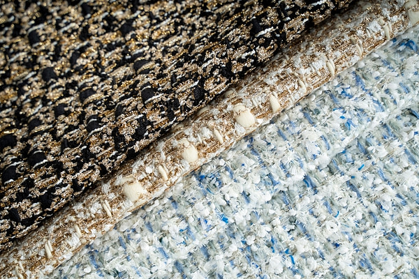 Chanel-Style Tweed and Boucle Fabric | new tess