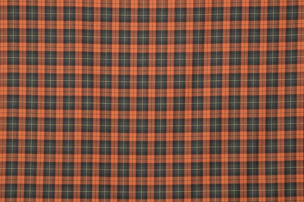 Black, Orange Wool fabric for dressmaking