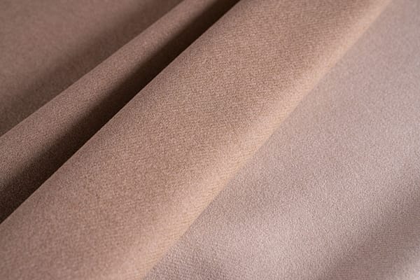 Beige Polyester, Wool fabric for dressmaking