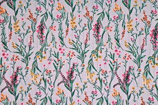 Multicolor Flowers Woven Fabric - Jacquard Coupe' 001
