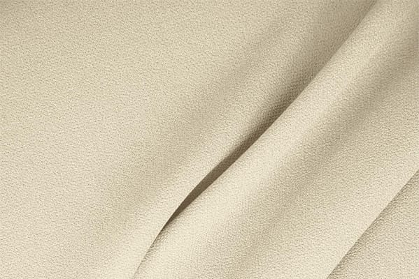 Milk White Wool Wool Double Crêpe fabric for dressmaking