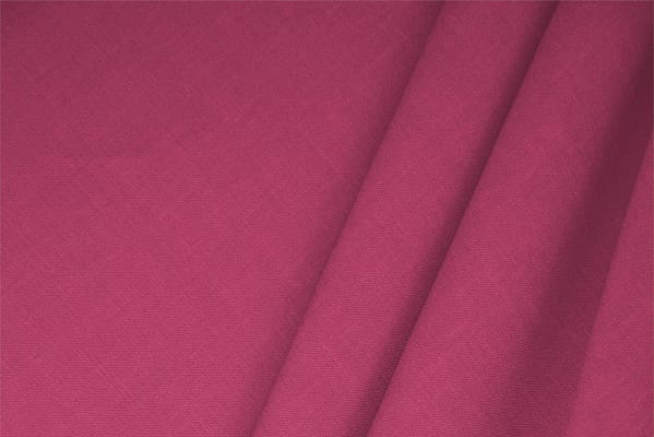 Cyclamen fuchsia linen blend fabric for dressmaking