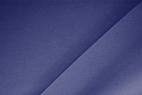 Tessuto Microfibra Crêpe Blu Indaco in Poliestere per abbigliamento