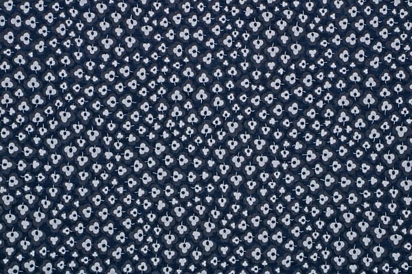 Beige, Blue Trifoglio 000800 Floral Fabric