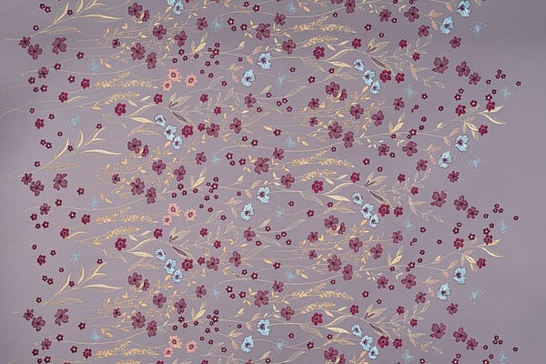 Blue, Purple, Red, Yellow Polyester fabric for dressmaking
