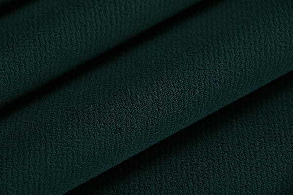 Petrol Green Polyester Crêpe Microfiber fabric for dressmaking