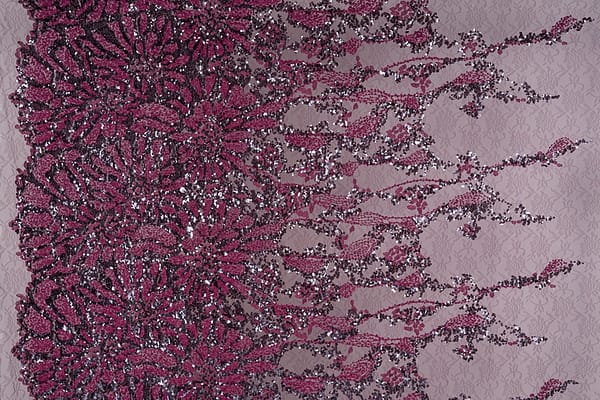 Black, Purple, Red Polyester fabric for dressmaking