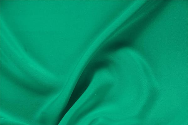 Tessuto Drap Verde Bandiera in Seta per abbigliamento