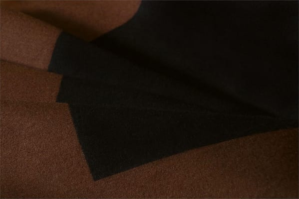 Black, Brown Pannello Foulard Lana P02-01 Coating Fabric