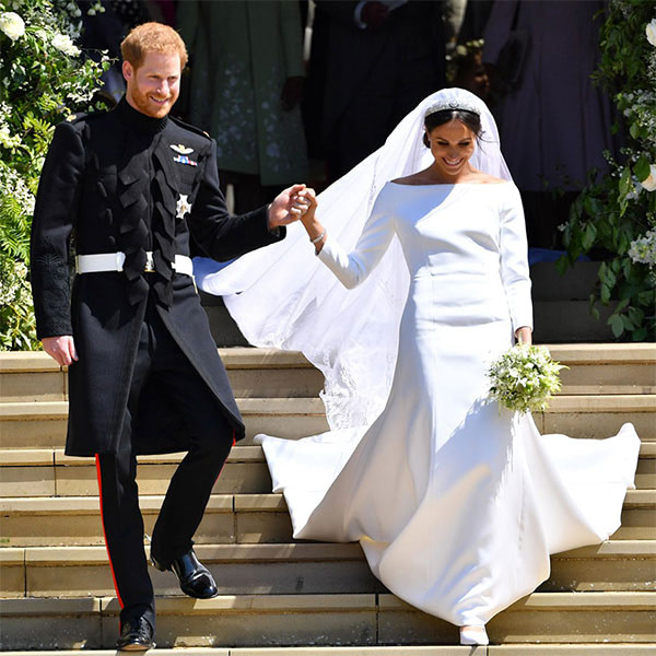 Meghan Markle silk cady wedding dress