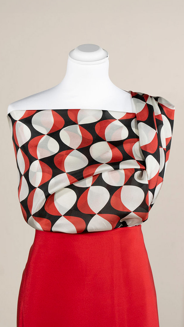 Printed silk fabric for blouse - new tess