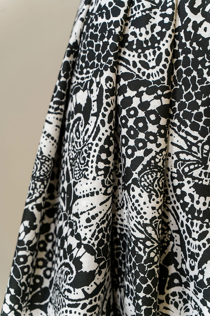 Cotton canvas fabric for full circle skirt | new tess