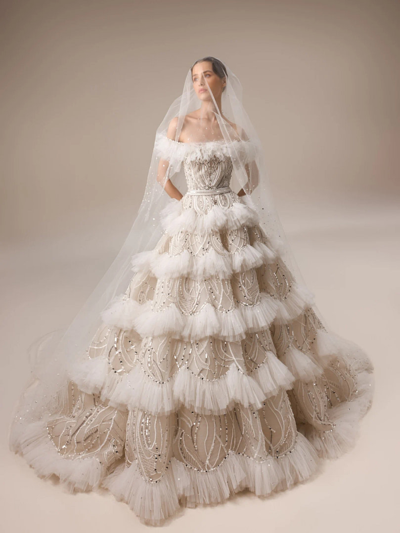 Tendances - robes de mariée en tissu automne-hiver 2023 | newtess