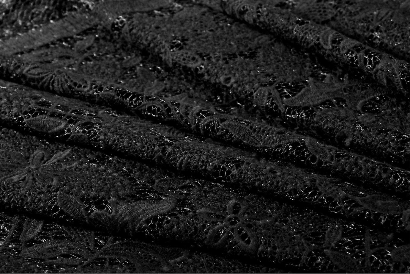 Black Cotton, Polyester fabric for dressmaking