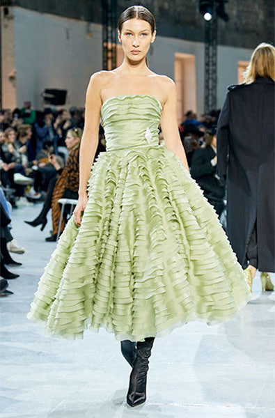 Pistachio Green dress - Alexandre Vauthier Haute Couture Spring 2020