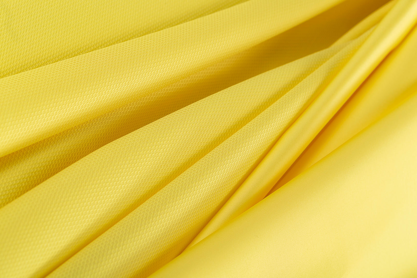 Lemon Yellow Cotton, Stretch Pique Stretch Apparel Fabric