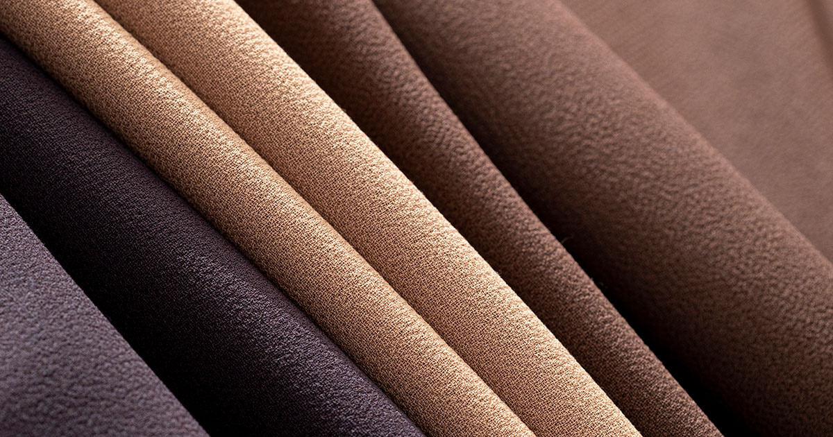 Premium quality wool double crepe fabric made in Italy new tess