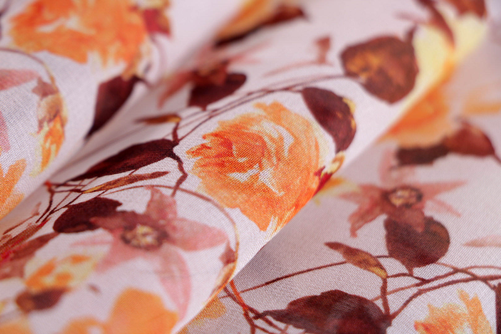 Flowers Print Apparel Fabric ST000698