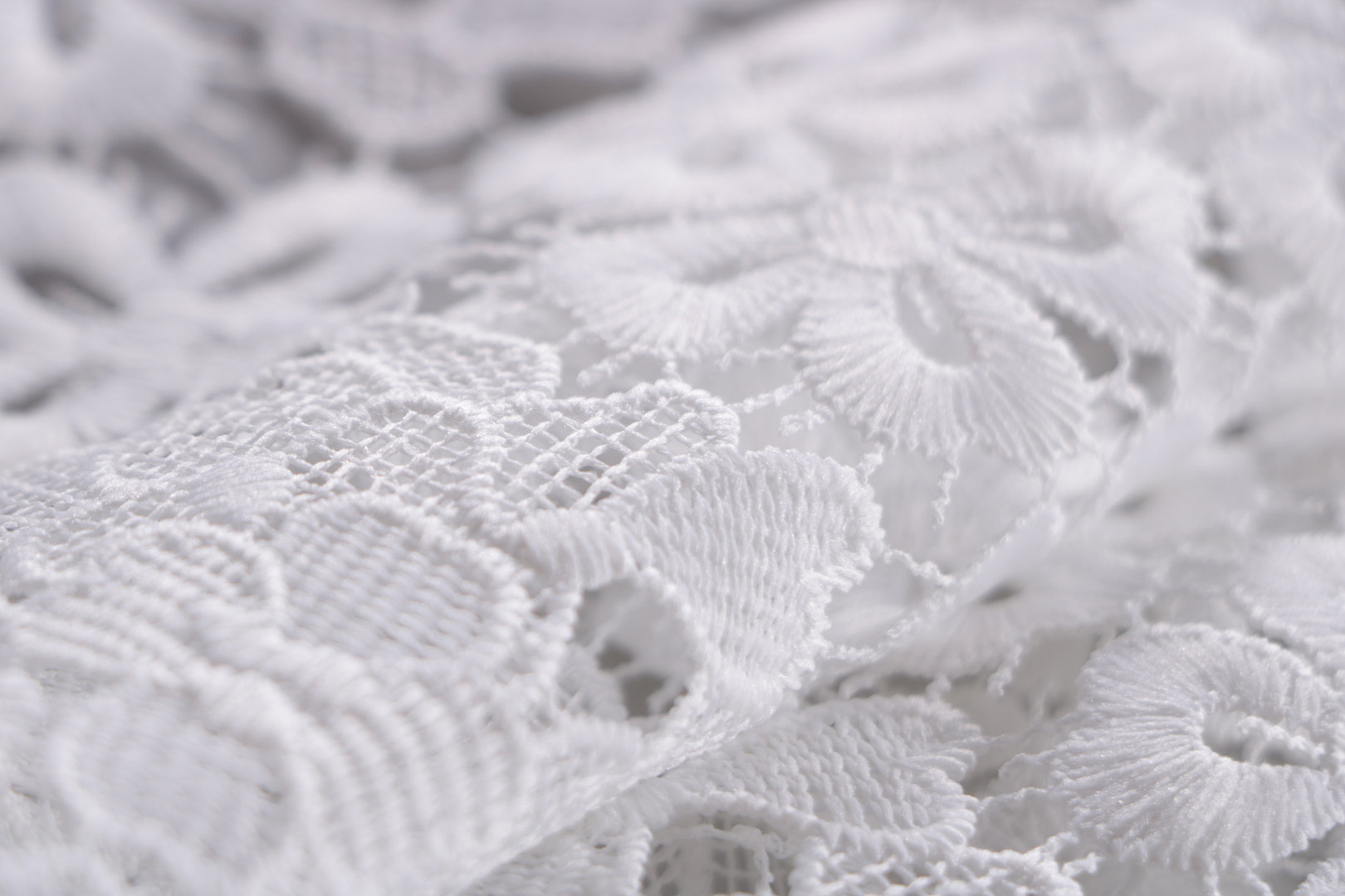 Flowers LacesEmbroidery Apparel Fabric TC001132