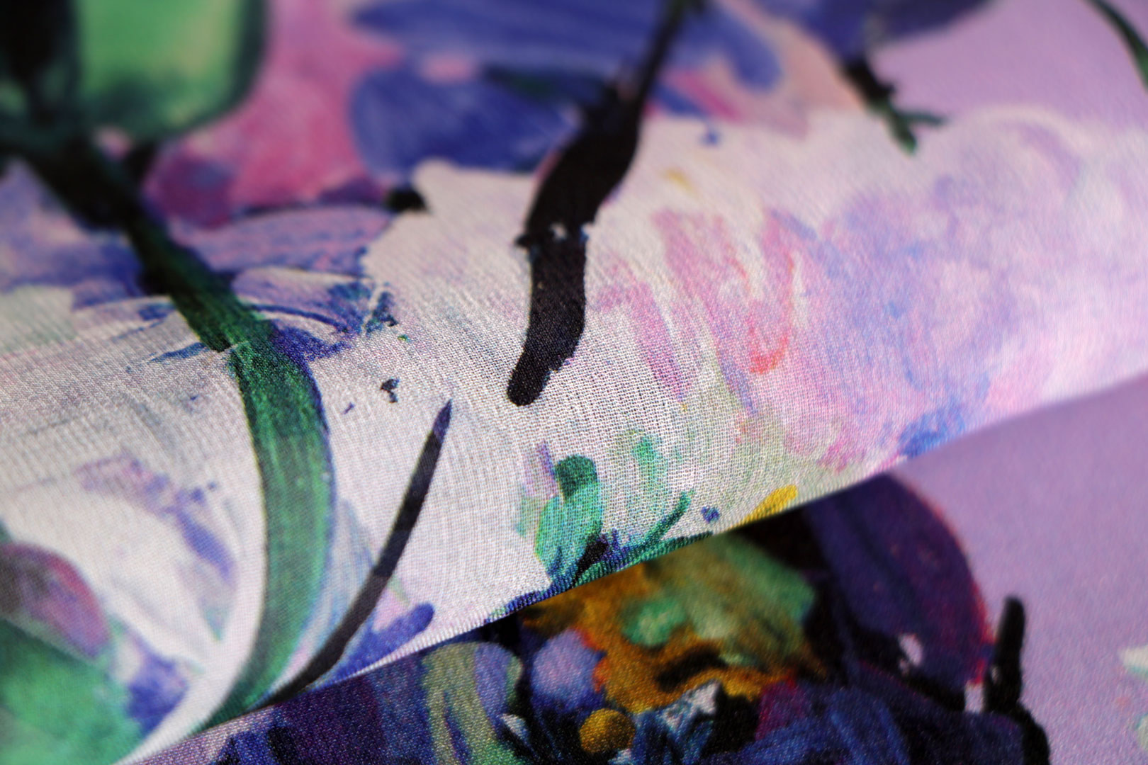 Flowers Print Apparel Fabric ST000569