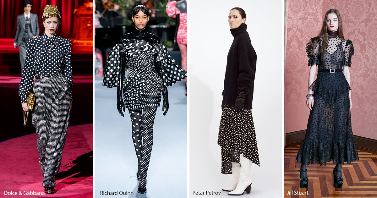 Polka dot fashion trend fall 2019