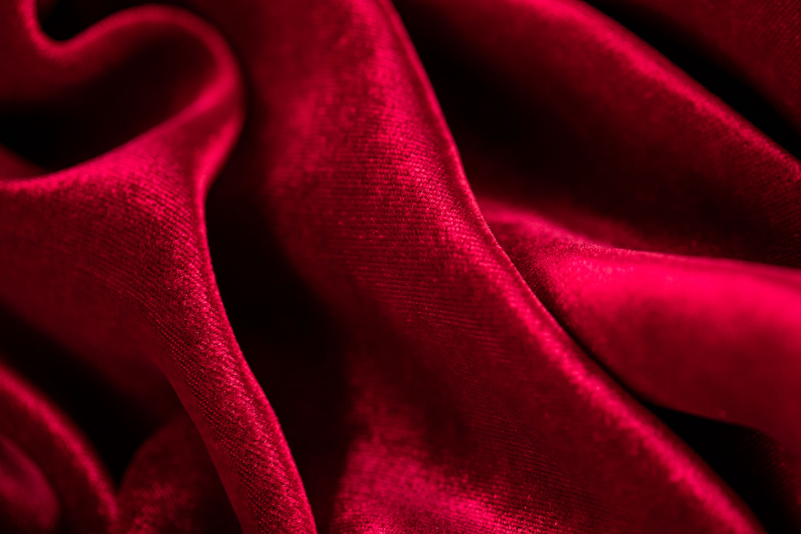 Deep Red Silk