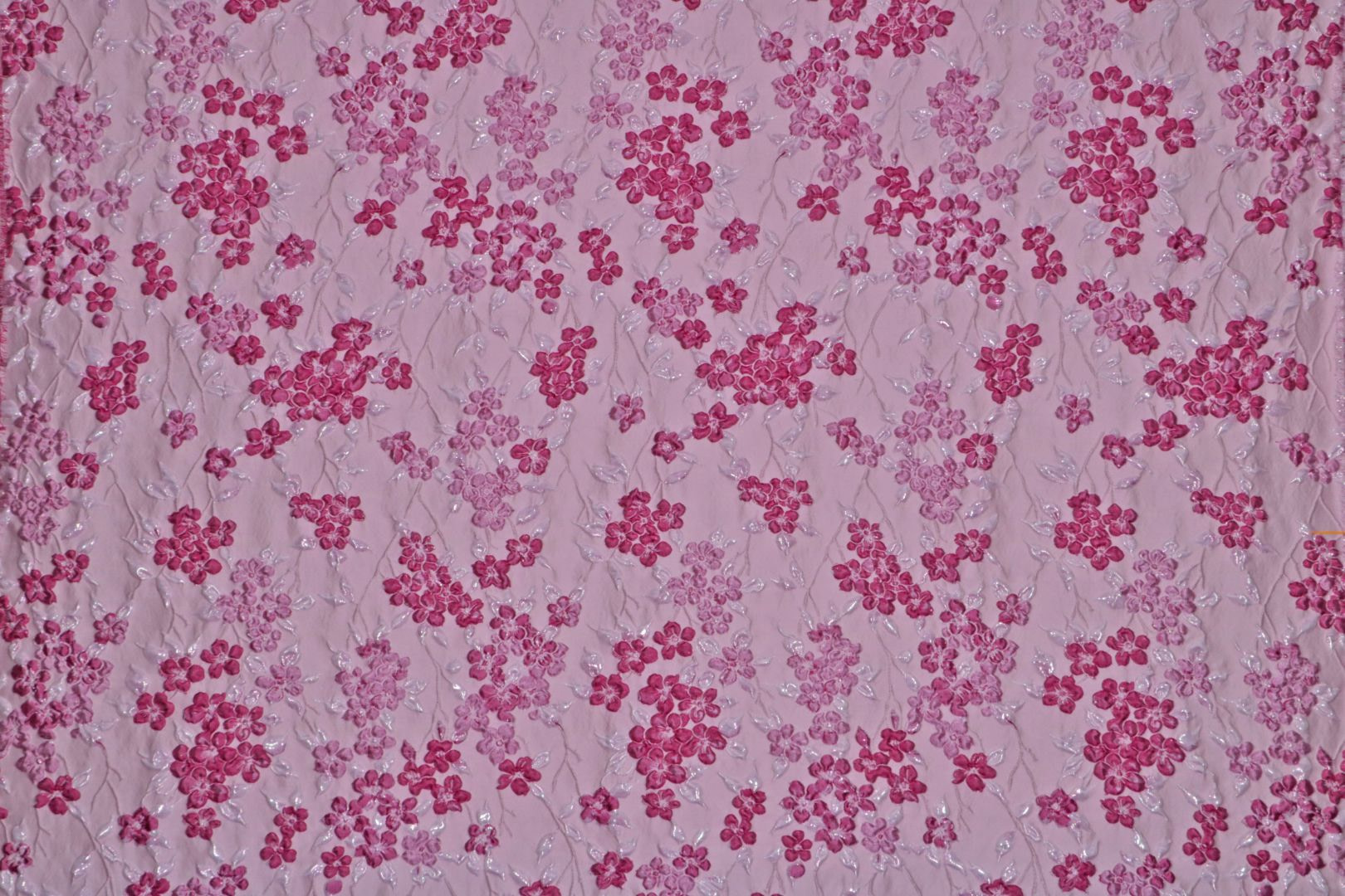 G13 Jacquard Fabric Black and Pink – FabricViva