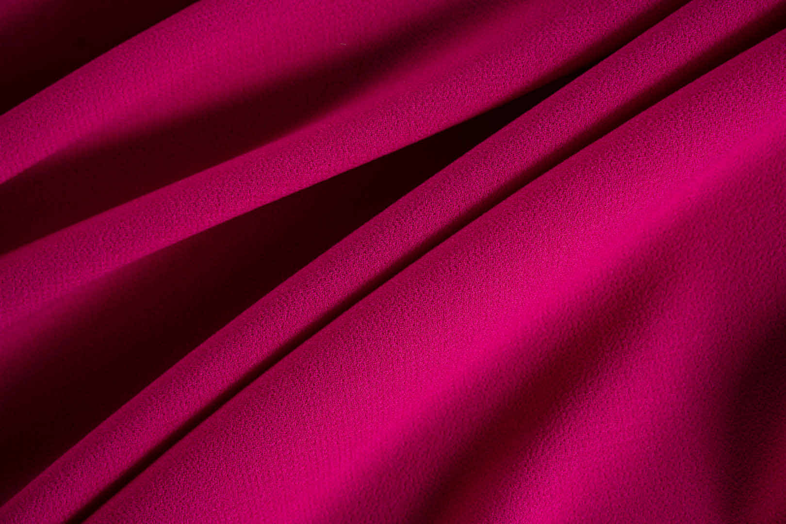 Tissu Laine Crêpe Violet Foncé - Pièce De 86 X 20 Pouces - Pour Couture Et Création