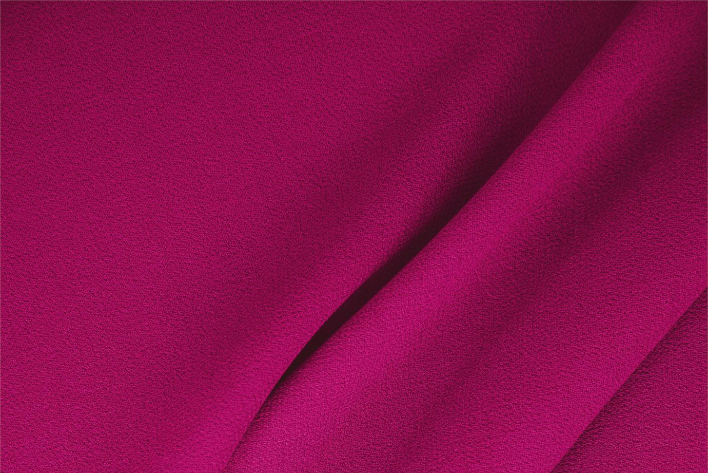 Cyclamen fuchsia stretch wool gabardine fabric for dressmaking