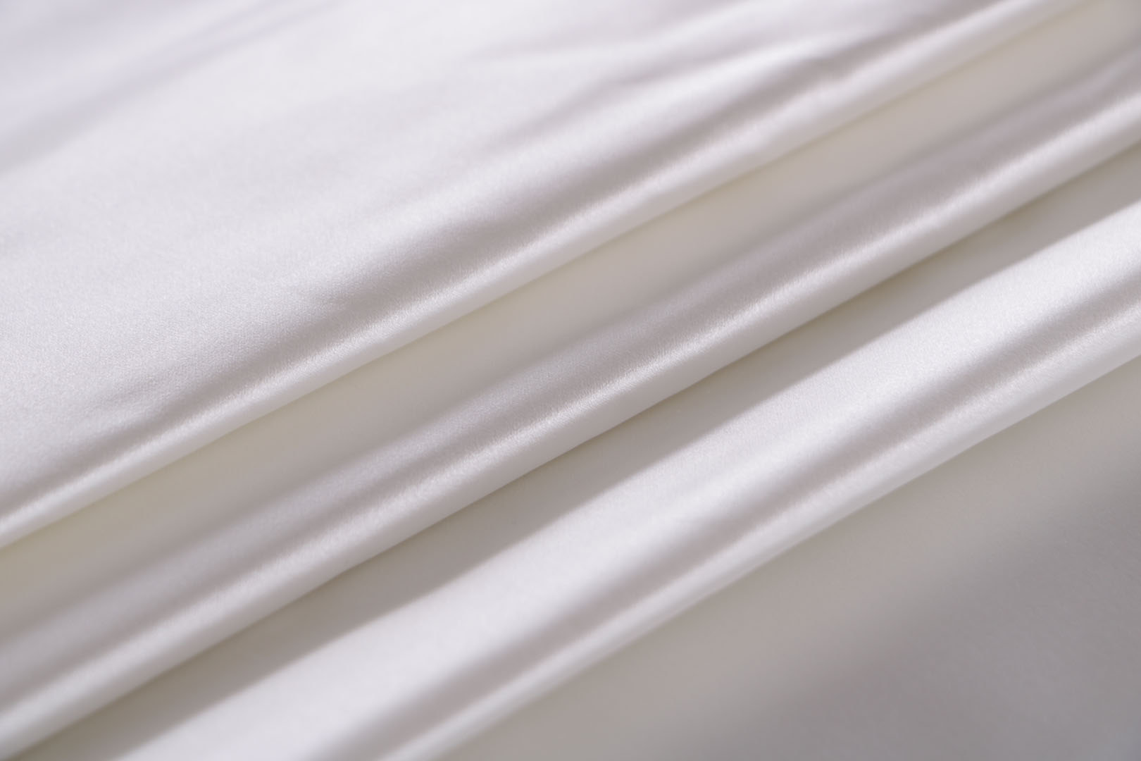 Ivory White Silk Duchesse Apparel Fabric