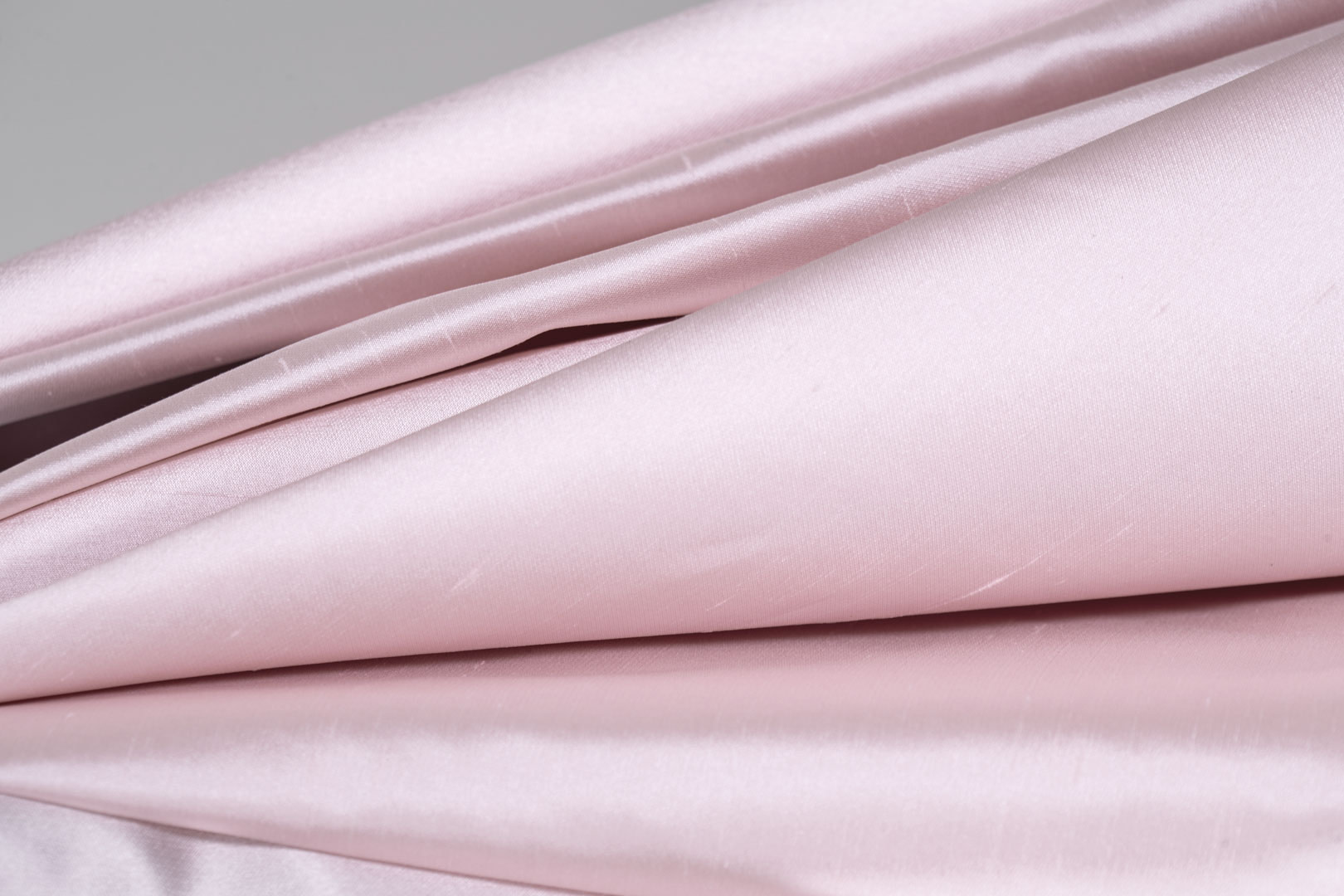 Candied Pink Silk Shantung Satin Apparel Fabric