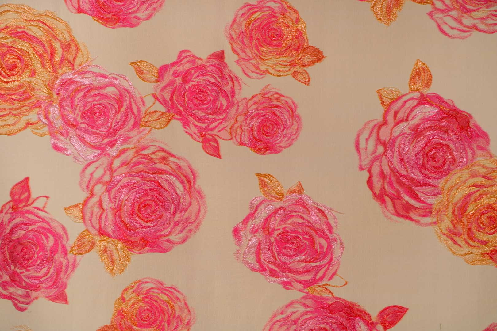 Flowers Jacquard Apparel Fabric UN001373